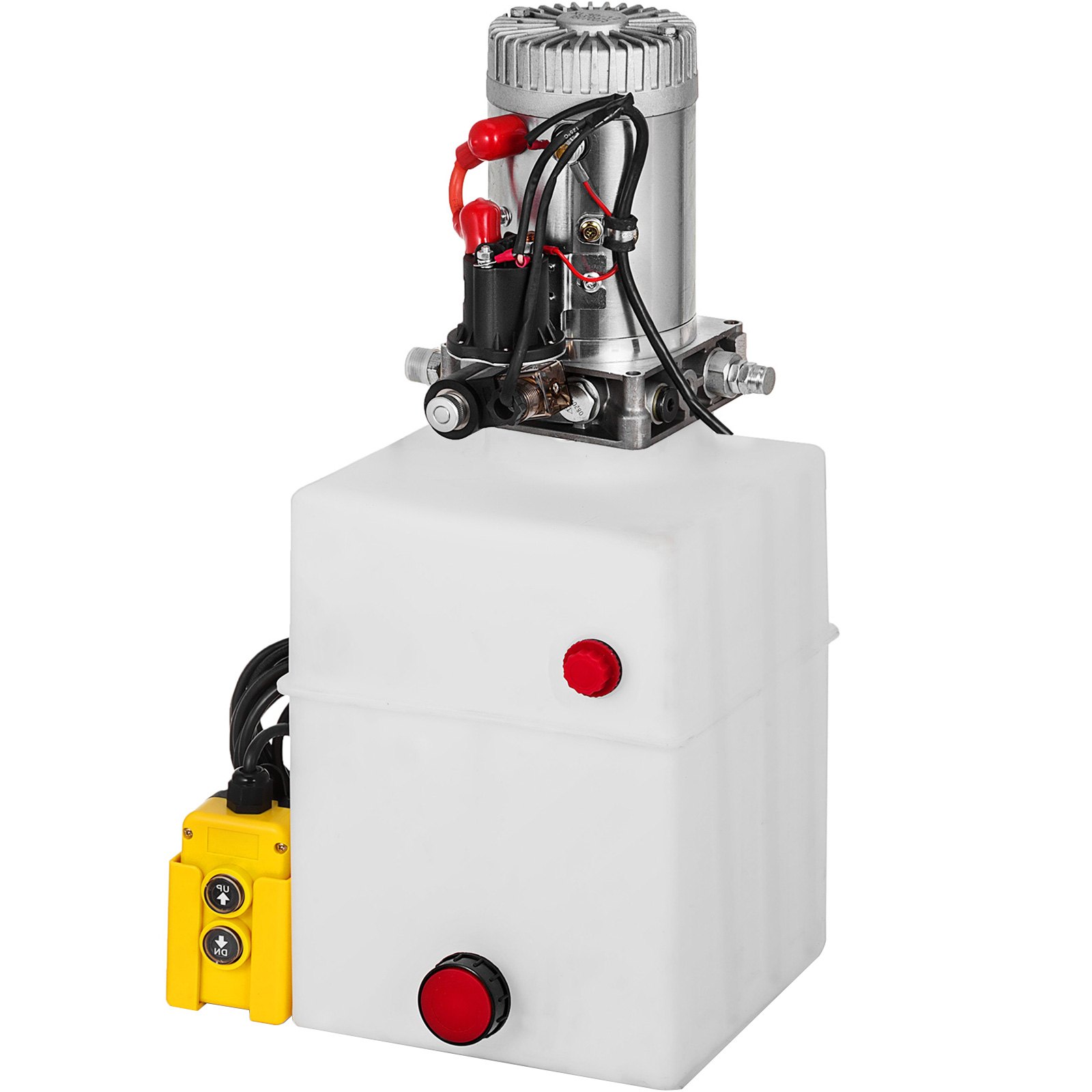 20 Quart Single Acting Hydraulic Pump Dump Trailer Lift Reservoir Unloading