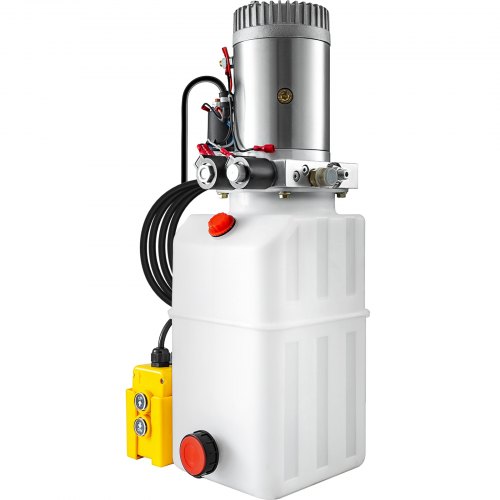 VEVOR 6 Quart Hydraulic Pump Hydraulic Power Unit (Plastic, 6 Quart/Double Action)