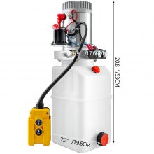 VEVOR Unité de puissance hydraulique de pompe hydraulique de 6 litres (plastique, 6 litres/double action)