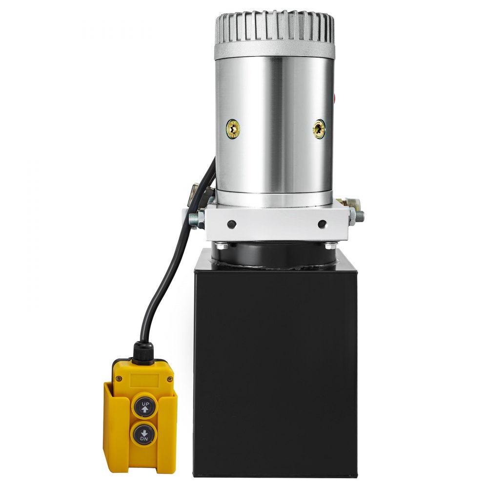 VEVOR Hydraulic Power Unit 3 Quart Hydraulic Pump Double Acting Hydraulic Dump Trailer 12V with Steel Reservoir Hydraulic Power Pack for Car Lifting