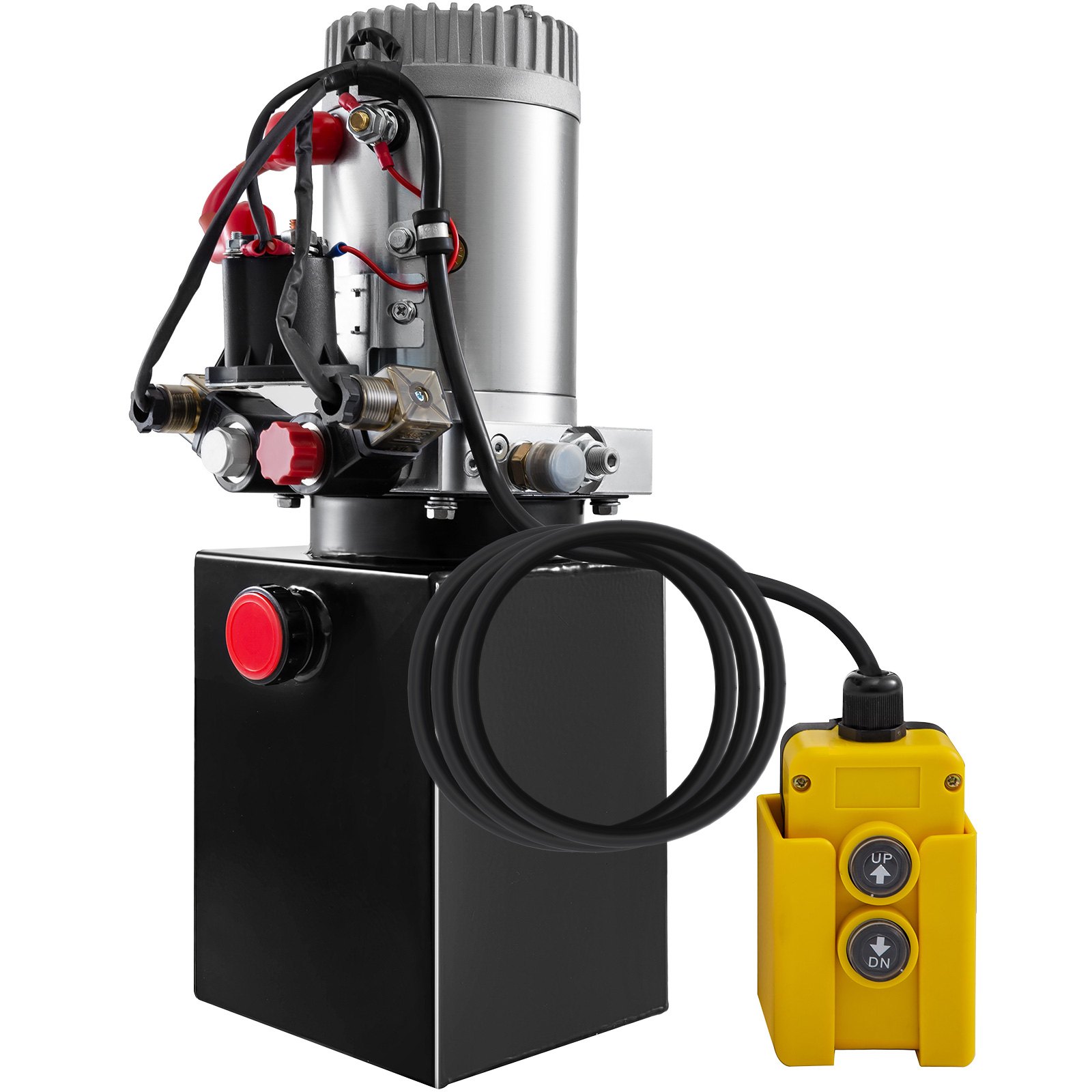 VEVOR Hydraulic Power Unit 3 Quart Hydraulic Pump Double Acting Hydraulic Dump Trailer 12V with Steel Reservoir Hydraulic Power Pack for Car Lifting