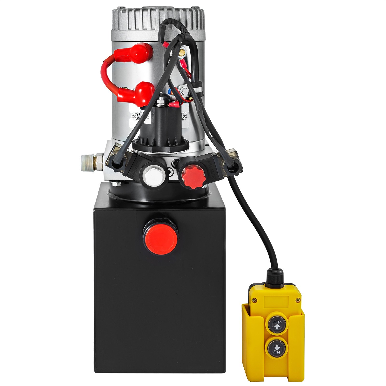 VEVOR Hydraulic Power Unit 3 Quart Hydraulic Pump Double Acting Hydraulic Dump Trailer 12V with Steel Reservoir Hydraulic Power Pack for Car Lifting