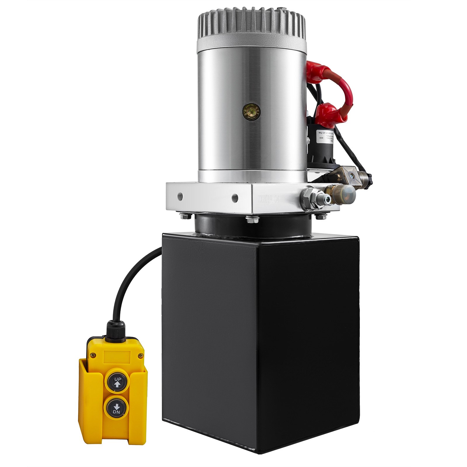 VEVOR Hydraulic Power Unit 3 Quart Hydraulic Pump Double Acting Hydraulic Dump Trailer 12V with Steel Reservoir Hydraulic Power Pack for Car Lifting