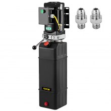 VEVOR Hydraulic Pump 4 Gallon Hydraulic Motor Hydraulic Lift Single Phase Car Lift 3420 RPM Dump Trailer 208-230 Volt Portable Car Lift 2 Horsepower Auto Lift Vehicle Lift Portable Power Press
