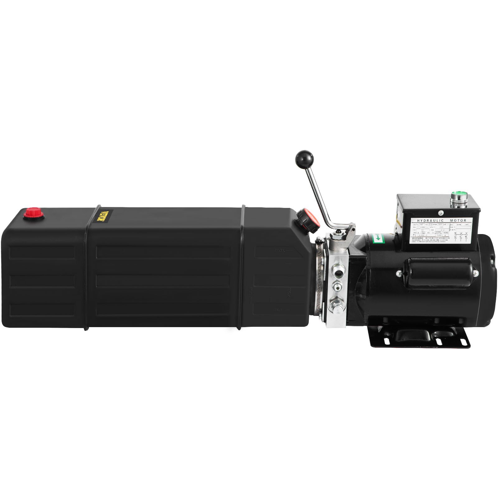 VEVOR Hydraulic Pump 208-230 volt Electric Hydraulic Pump 15.1 L Electric Hydraulic Pump Plastic