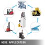 VEVOR Hydraulic Pump 12 Quart Hydraulic Power Unit Single Acting Hydraulic Pump Dump Trailer Car Lift 12V DC Hydraulic Power with Plastic Oil Reservoir (Plastic, Single Acting)