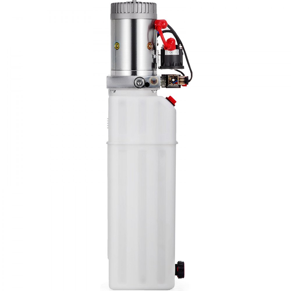 VEVOR Hydraulic Pump 12V Hydraulic Motor Hydraulic Power Unit, Dump Trailer Hydraulic Pump Double Acting Hydraulic Power Pack Electric Hydraulic Pump Manual with 12L Hydraulic Reservoir for Car Lift