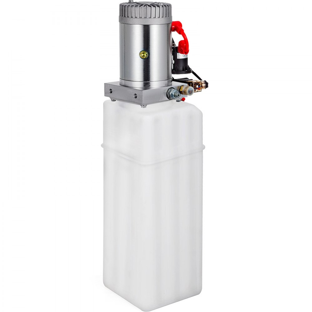 VEVOR Hydraulic Pump 12V Hydraulic Motor Hydraulic Power Unit, Dump Trailer Hydraulic Pump Double Acting Hydraulic Power Pack Electric Hydraulic Pump Manual with 12L Hydraulic Reservoir for Car Lift