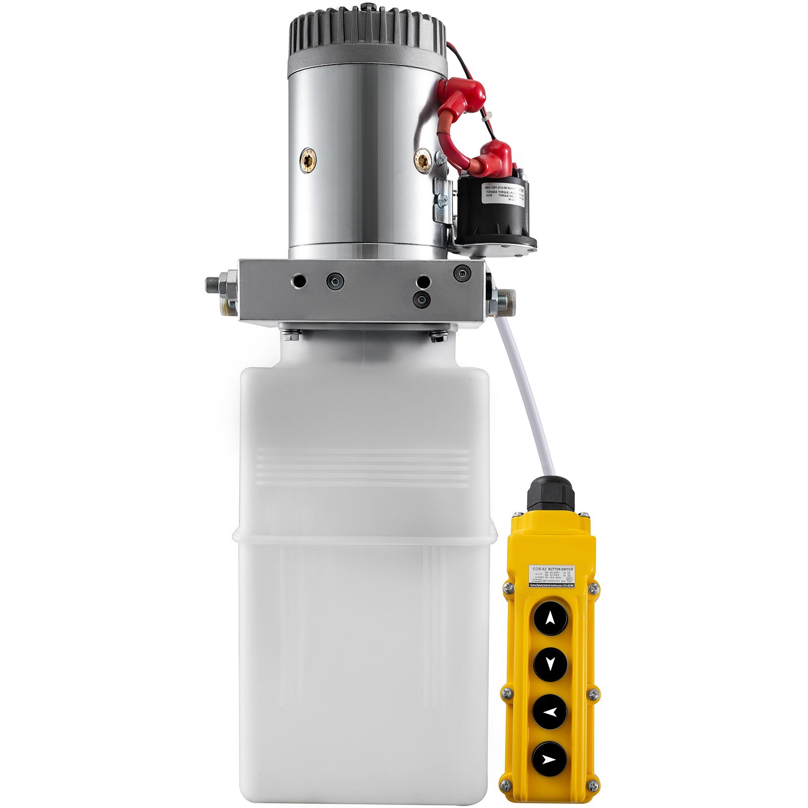 Dual Double Acting Hydraulic Pump For Dump Trailers 6 Quart 12 Vdc