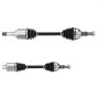 Conjunto de semieje CV VEVOR, 2 piezas delanteras izquierda y derecha (lado del conductor y del pasajero), pares de semiejes de repuesto para automóviles compatibles con Chevrolet Traverse 2009-2017, acero aleado y acero al carbono