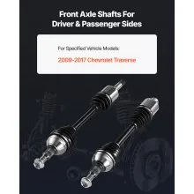 VEVOR CV Axle Shaft Assembly 2PCS Front Left & Right for 09-17 Chevy Traverse
