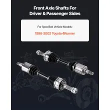 VEVOR CV Axle Shaft Assembly 2PCS Front Left & Right for 96-02 Toyota 4Runner