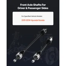 VEVOR CV Axle Shaft Assembly 2PCS Front Left & Right for 11-14 Hyundai Sonata