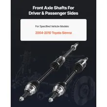 VEVOR CV Axle Shaft Assembly 2PCS Front Left & Right for 2004-2010 Toyota Sienna