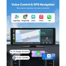 Car Stereo Radio CarPlay Touchscreen 10 in Apple Android Front/Rear Camera