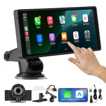 Car Stereo Radio CarPlay Touchscreen 10 in Apple Android Front/Rear Camera