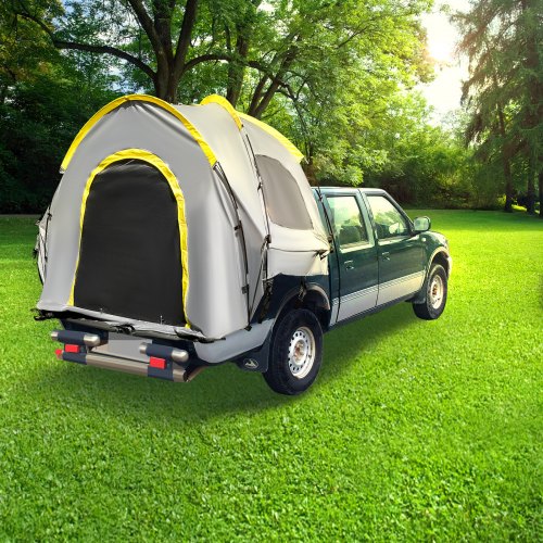 VEVOR Truck Tent 6’ Tall Bed Truck Bed Tent, Pickup Tent for Mid Size Truck, Waterproof Truck Camper, 2-Person Sleeping Capacity, 2 Mesh Windows, Easy To Setup Truck Tents For Camping, Hiking