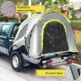 VEVOR Truck Tent 5-5.2 ft,Pickup Tent for Mid Size Truck, Waterproof Truck Camper, 2-Person Sleeping Capacity, 2 Mesh Windows, Easy to Setup Truck Tents for Camping, Hiking