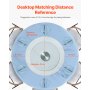 VEVOR 20 in Glass Lazy Susan Turntable, 360° Rotation Round Clear Tabletop Rotating Tray, Tempered Glass Dining Table Centerpiece, Smooth and Silent Spin, for Family Gatherings, Banquets & Weddings