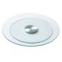 VEVOR 20 in Glass Lazy Susan Turntable, 360° Rotation Round Clear Tabletop Rotating Tray, Tempered Glass Dining Table Centerpiece, Smooth and Silent Spin, for Family Gatherings, Banquets & Weddings