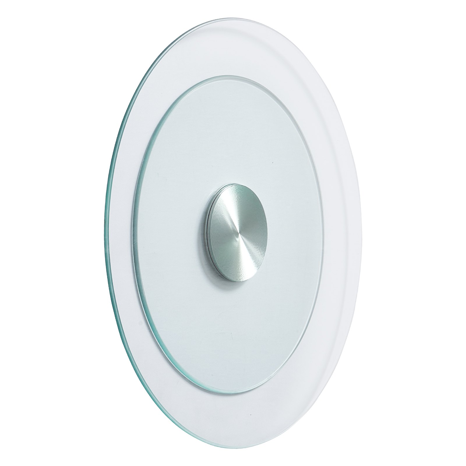 VEVOR 20 in Glass Lazy Susan Turntable, 360° Rotation Round Clear Tabletop Rotating Tray, Tempered Glass Dining Table Centerpiece, Smooth and Silent Spin, for Family Gatherings, Banquets & Weddings