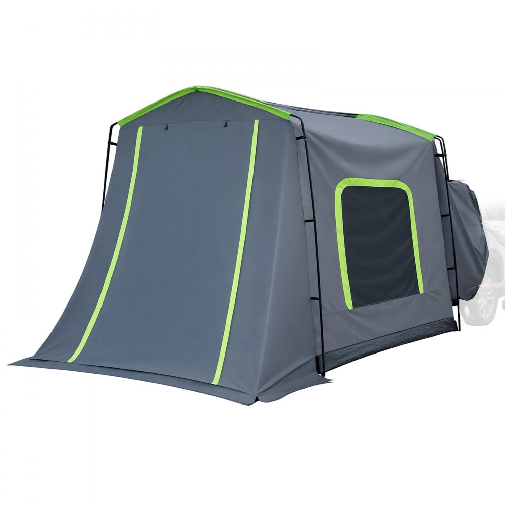 VEVOR Large SUV Tent for 5–9 Person, 3.23 x 2.44m All-Season SUV Tailgate Tent with Ventilated Door & Mesh Windows, PU3000mm Waterproof Dual-Use Car Rear Hatch Tents for Outdoor Camping Hiking