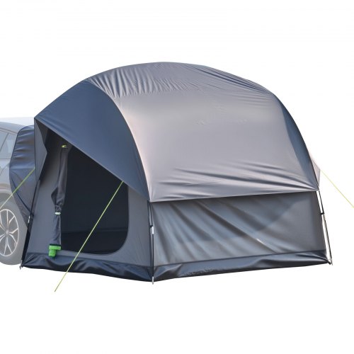 VEVOR SUV Tent for Camping, 8FT L x 8FT W, Waterproof PU2000mm Spacious Double Layer Design for 5-8 Person, SUV Camping Tent with Mesh Windows, Includes Rainfly & Storage Bag, for Outdoor Activities