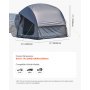 VEVOR SUV Tent for Camping, 2.4 x 2.4m, Waterproof PU2000mm Spacious Double Layer Design for 5-8 Person, SUV Camping Tent with Mesh Windows, Includes Rainfly & Storage Bag, for Outdoor Activities