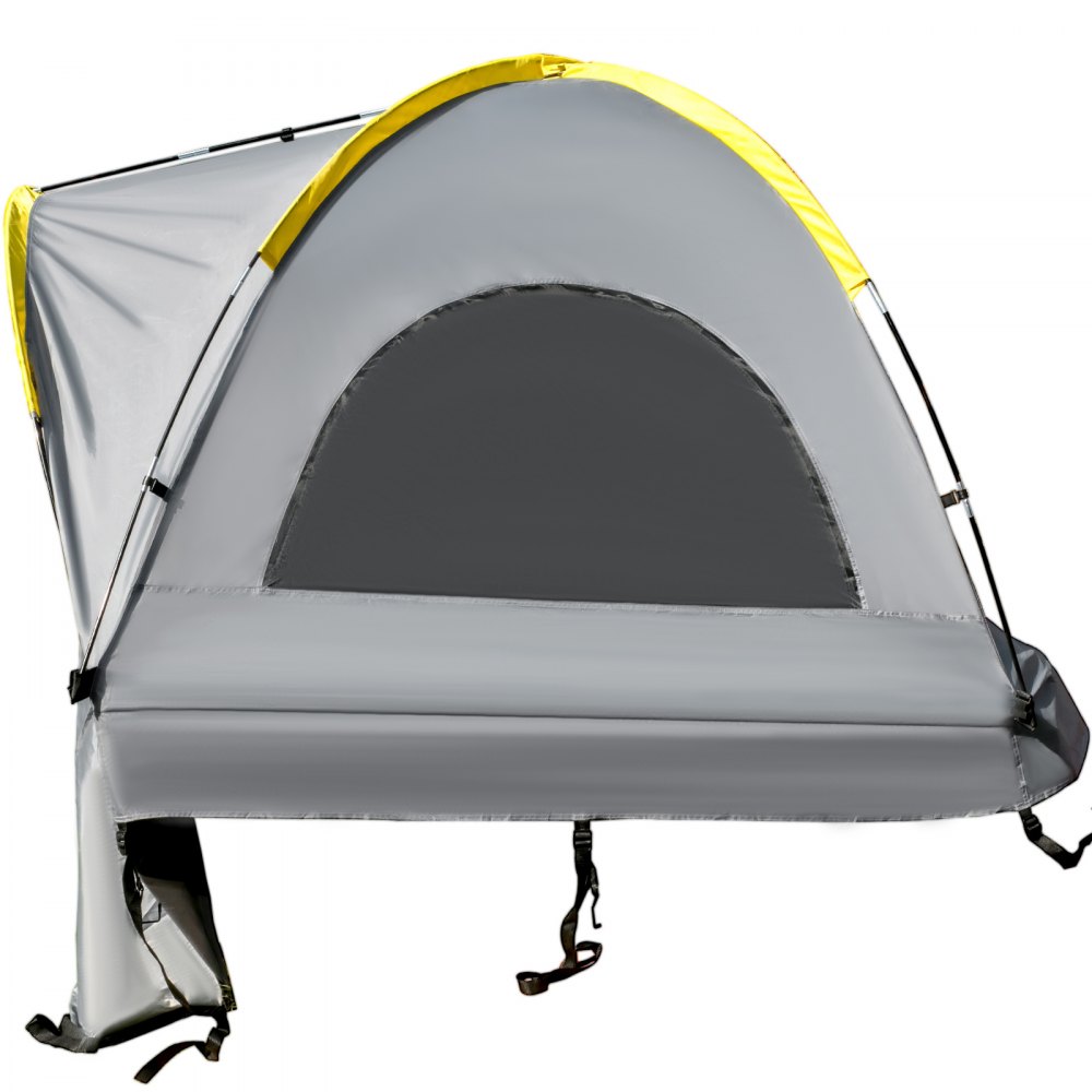 VEVOR Truck Tent 5-5.2’ Truck Bed Tent, Full-Size Pickup Tent, Waterproof Truck Camper, 2 Mesh Windows, Easy To Setup Truck Tents For Camping, Hiking, Fishing, Grey Color