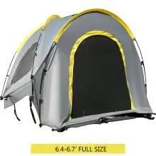 VEVOR Truck Tent 5-5.2’ Truck Bed Tent, Full-Size Pickup Tent, Waterproof Truck Camper, 2 Mesh Windows, Easy To Setup Truck Tents For Camping, Hiking, Fishing, Grey Color