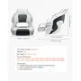 VEVOR Boat Seat, High Backrest, Flip Up Boat Seat Captain Bucket Seat with Thickened Sponge Cushion & Waterproof PVC Leather, Ergonomic Design, Folding Boat Seat for Boats, Yachts, Ships, White & Grey