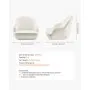VEVOR Boat Seat, Low Backrest, Boat Seat Captain Bucket Seat with Thickened Sponge Cushion & Waterproof PVC Leather, Ergonomic Design, Suitable for Fishing Boats, Yachts, Ships, White