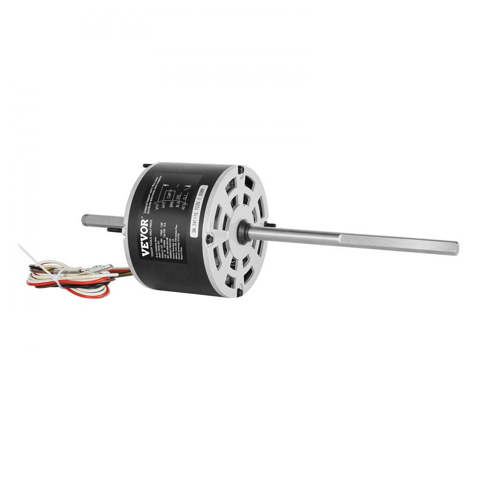 VEVOR 1/3HP RV Air Conditioner Motor with Capacitor, AC115V 3A, 1675 RPM, Replacement for Coleman Mach RV AC Fan Motor, Replaces Fasco D1092, 1468-306, 1468-3068, 1468-3069, 7184-0156, 7184-0432