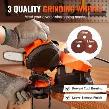 VEVOR Electric Chainsaw Sharpener 140W 5700RPM Fit 0.25" to 0.404" Pitch Chains