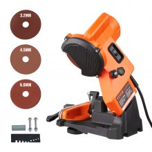 VEVOR Electric Chainsaw Sharpener, 140W Electric Saw Chain Blade Sharpener 5700RPM, Professional Bench Chain Saw Sharpening Tool with 3 Grinding Wheels Fit 0.25" to 0.404" Pitch Chains