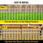 Vevor 15 Pcs Animal Barrier Dog Fence Gap Barrier 15"x24" No Dig Under Fence