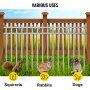 Vevor 15 Pcs Animal Barrier Dog Fence Gap Barrier 15"x24" No Dig Under Fence
