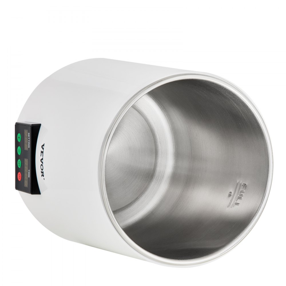 VEVOR 4L/1.1 Gal Brushed 304 Stainless Steel Water Distiller, Countertop Distilled Water Machine with Glass Container, Dual-Temperature Display and Smart Switch, Purifier Filter for Home Office