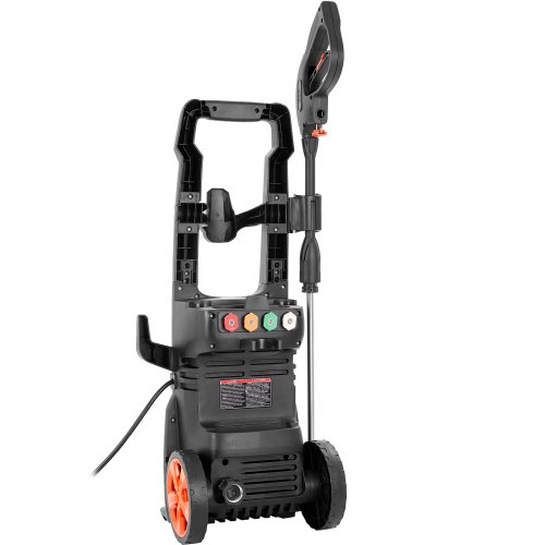 VEVOR Electric Pressure Washer, 2150 PSI, Max. 1.8 GPM, 1800W Power Washer  w/ 26 ft Hose, 4 Quick Connect Nozzles, Foam Cannon, Portable to Clean ...