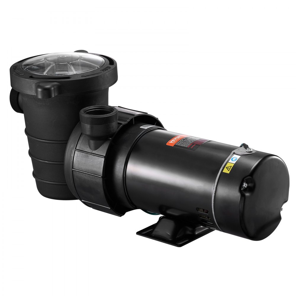VEVOR Swimming Pool Pump 2.0HP 115V 1500W, Single Speed Pumps for Above Ground Pool, Powerful Pool Pumps with Strainer Basket, 5400 GPH Max. Flow, ETL Certification