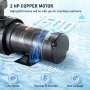 VEVOR Swimming Pool Pump 2.0HP 115V 1500W, Single Speed Pumps for Above Ground Pool, Powerful Self Primming Pool Pumps w/ Strainer Basket, 5400 GPH Max. Flow, ETL Certification
