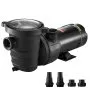 VEVOR Swimming Pool Pump 2.0HP 115V 1500W, Single Speed Pumps for Above Ground Pool, Powerful Pool Pumps with Strainer Basket, 5400 GPH Max. Flow, ETL Certification