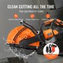 VEVOR 16"/40.6 cm Electric Concrete Saw Wet/Dry Saw Cutter with Water Pump and Blade