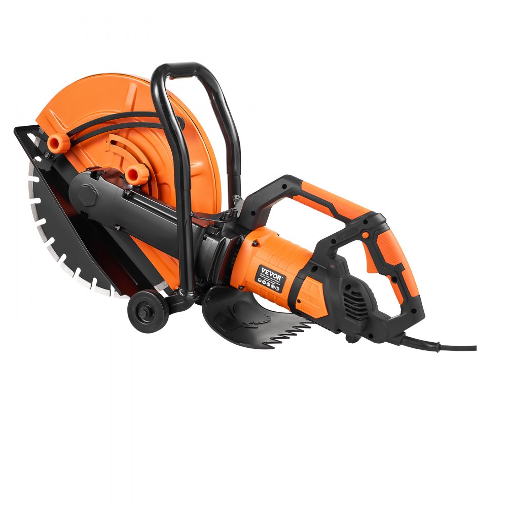 VEVOR Electric Concrete Saw, 42.5cm, 2800 W 15 A Motor Circular Saw Cutter with Max. 152mm Adjustable Cutting Depth, Wet Disk Saw Cutter Includes Water Line, Pump and Blade, for Stone, Brick