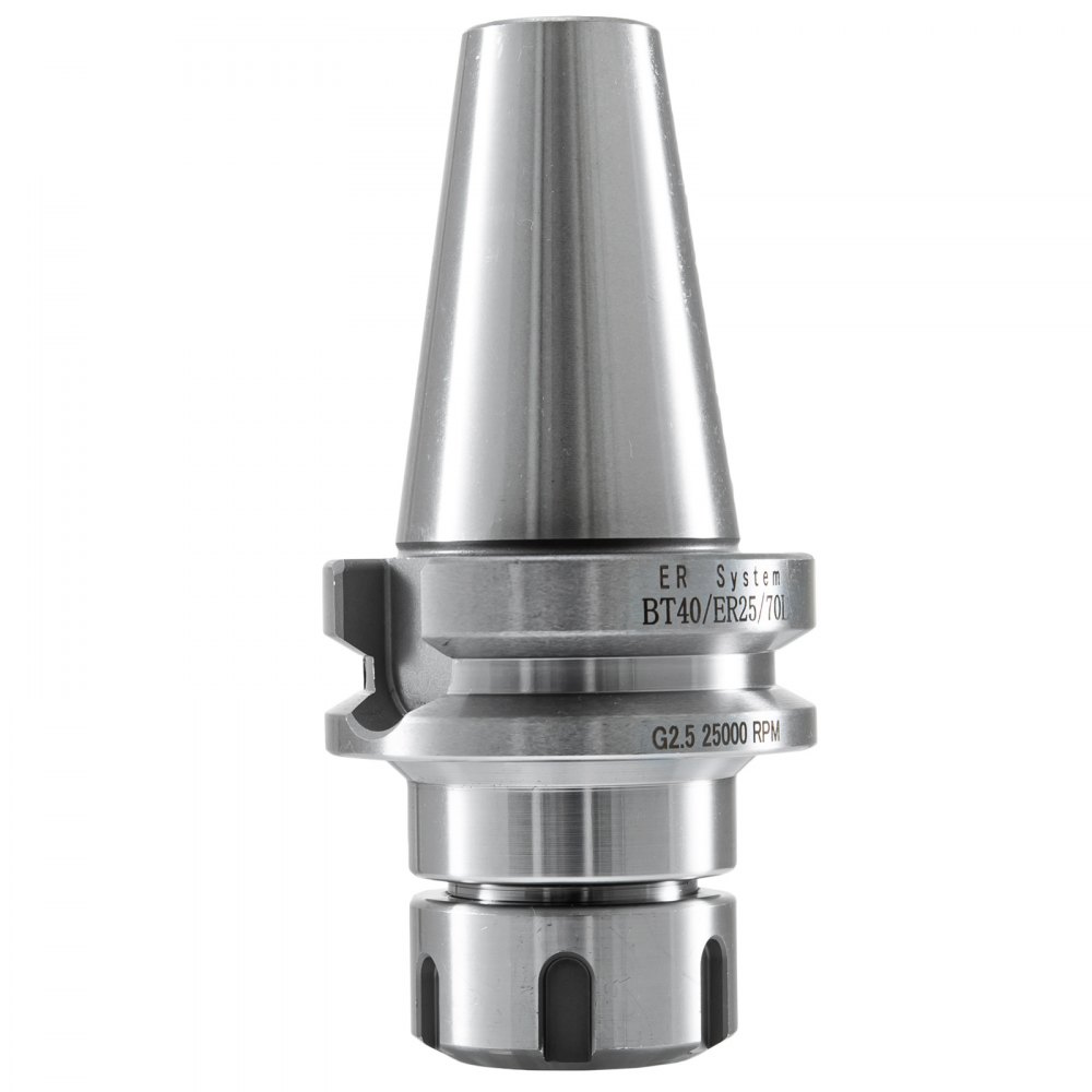 VEVOR 3pcs BT40 ER25 Collet Chuck Tool Holder 2.75" + Spanner Wrench 25000Rpm