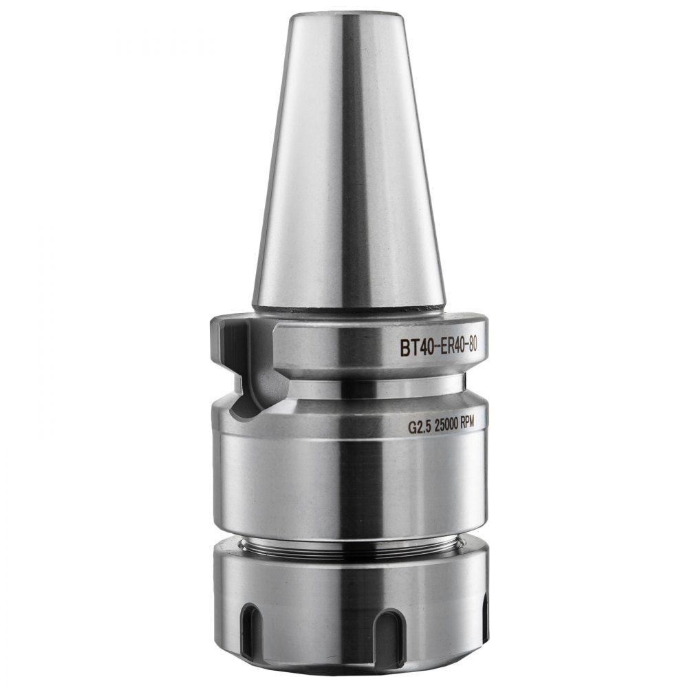 3pcs BT40 ER40 Collet Chuck Tool Holder 3.15'' 80mm 40Cr Frame Smooth Ground