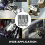 3pcs BT40 ER40 Collet Chuck Tool Holder 3.15'' 80mm 40Cr Frame Smooth Ground