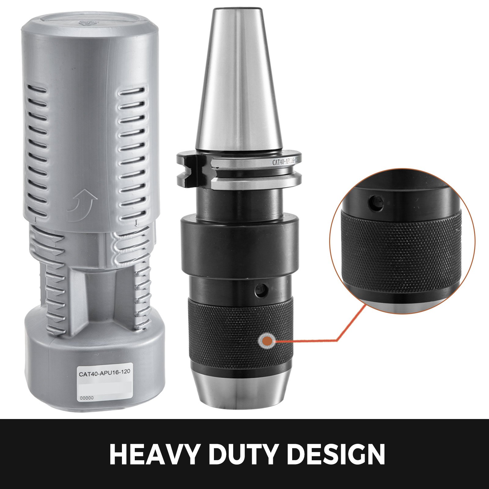 CAT40 Ball Bearing Keyless Drill Chucks 5/8" 120mm AUP16 Durable Chuck Holder