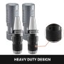 VEVOR 2pcs CAT40 Keyless Drill Chucks 5/8" APU16-120 Ground Wrench Included
