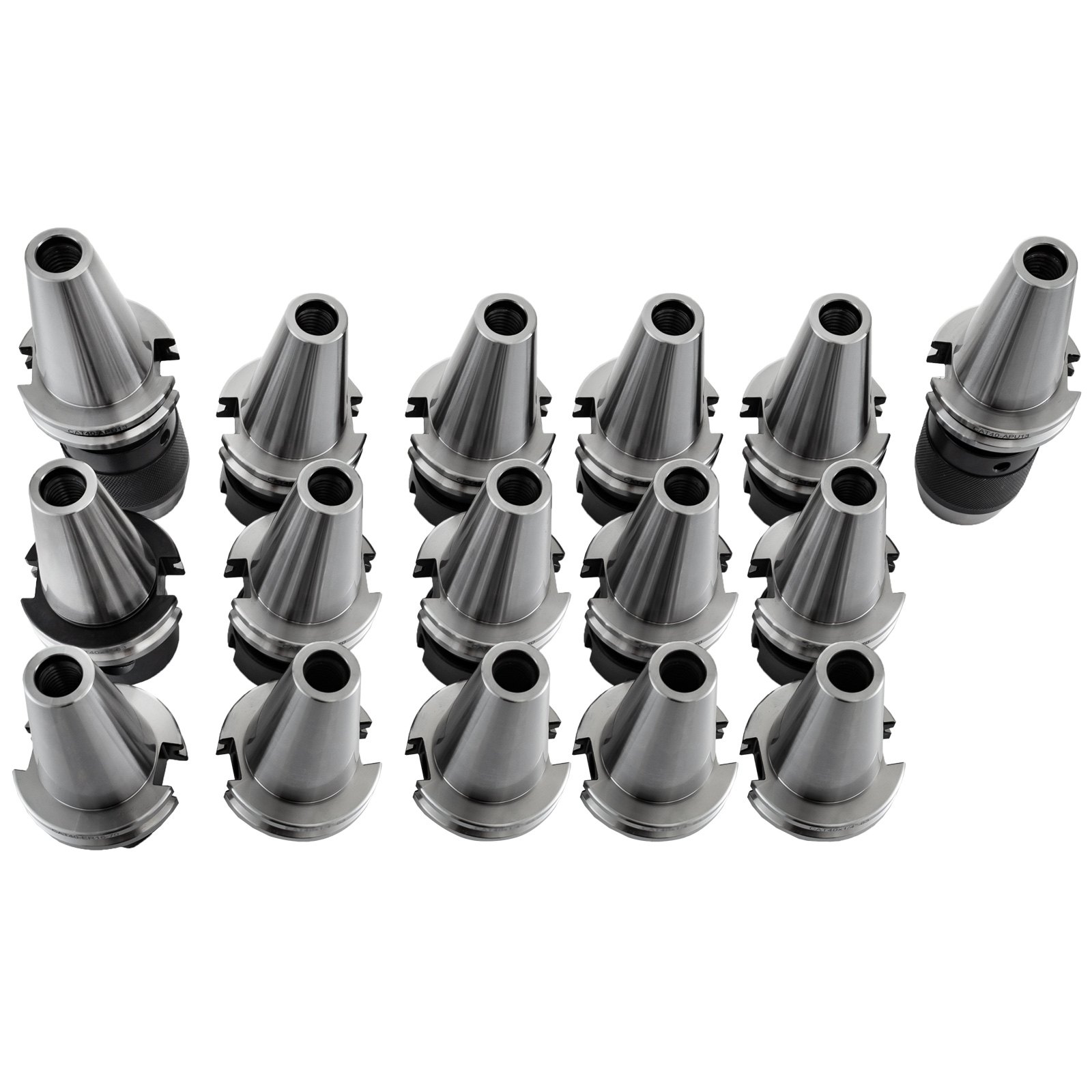 VEVOR Collet Chuck, CAT40 ER16 ER32, Drill Chuck Tool Holder with 16 pcs Pull Studs, for HAAS CNC Engraving Machine Milling Lathe